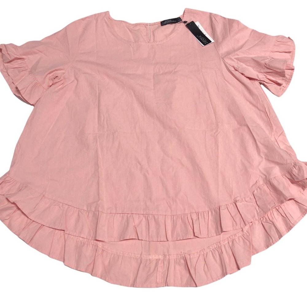 Zanzea Collection Womens 2XL Hi Low Blouse Top